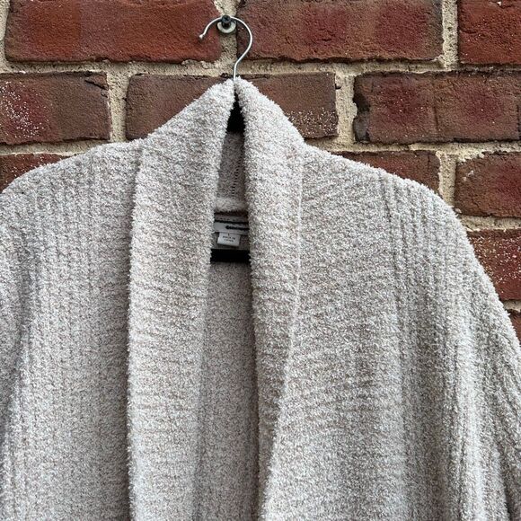 Barefoot Dreams $220 CozyChic Lite Chenile long Duster Cardigan medium - Picture 6 of 9